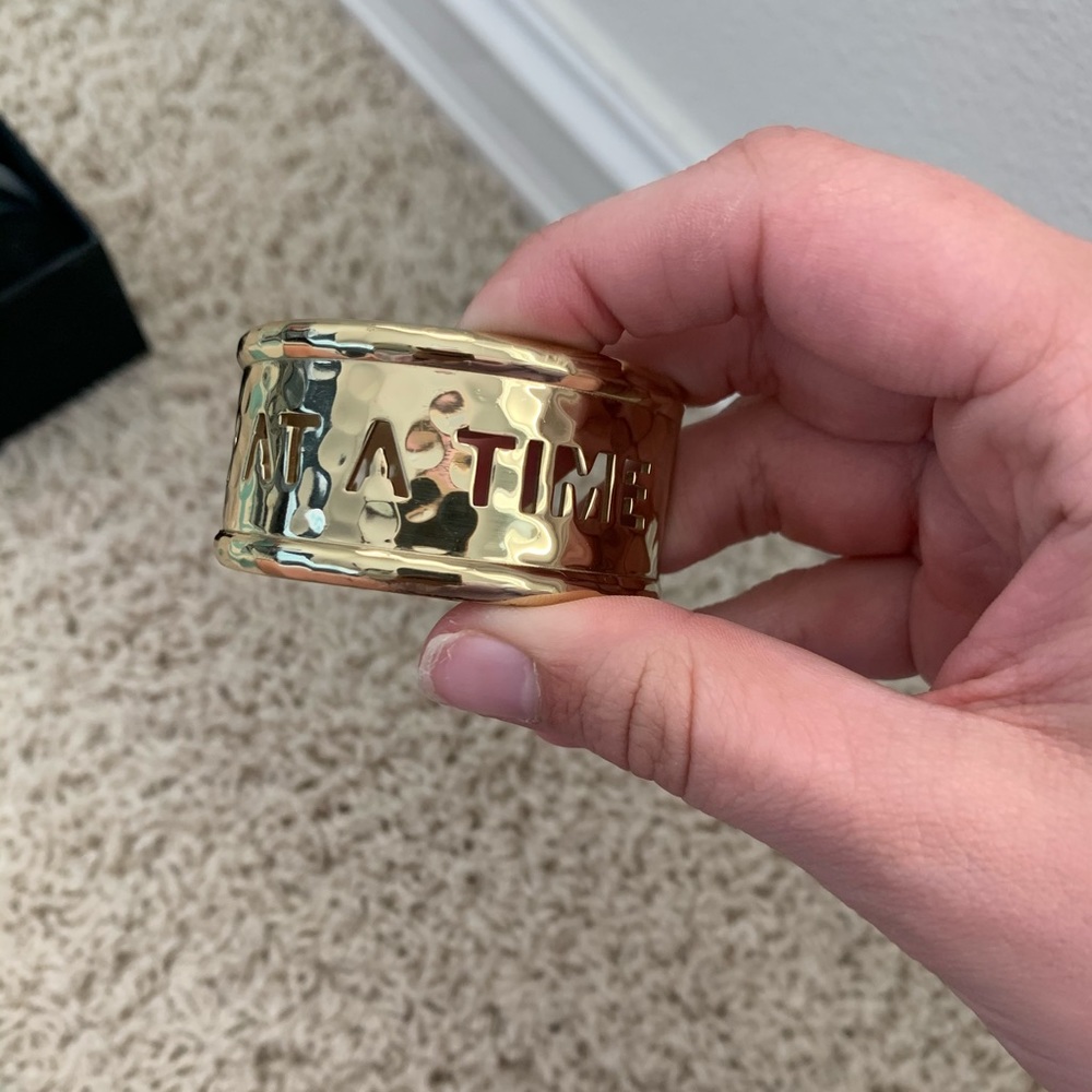 “One day at a time” Rustic Cuff - Picture 2 of 3